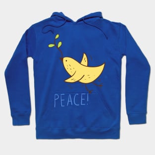 Illustration of peace on white background Hoodie